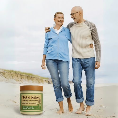 Total Relief - Magnesium Cream - Topical Lotion for Muscles, Joints & Legs - Magnesium Chloride with MSM, Arnica & B6