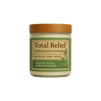 Total Relief - Magnesium Cream - Topical Lotion for Muscles, Joints & Legs - Magnesium Chloride with MSM, Arnica & B6