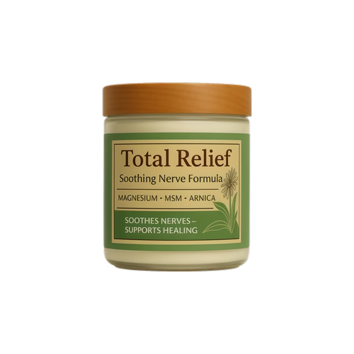 Total Relief - Magnesium Cream - Topical Lotion for Muscles, Joints & Legs - Magnesium Chloride with MSM, Arnica & B6