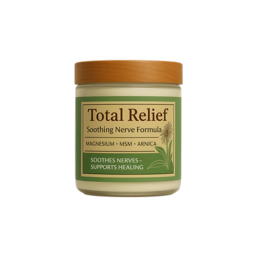 Total Relief - Magnesium Cream - Topical Lotion for Muscles, Joints & Legs - Magnesium Chloride with MSM, Arnica & B6
