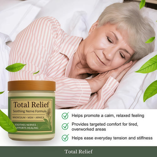 Total Relief - Magnesium Cream - Topical Lotion for Muscles, Joints & Legs - Magnesium Chloride with MSM, Arnica & B6